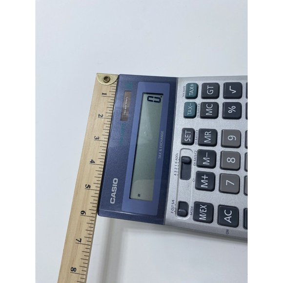 Casio DM-1200TE Two Way Power Tax & Exchange Calculator Tested Large Buttons Guc - Picture 6 of 9